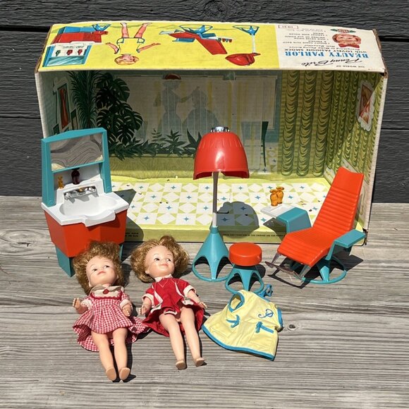 Topper Other - Vintage Penny Brite Doll Beauty Parlor Set Sink Dryer Chair 1963 Topper Toys